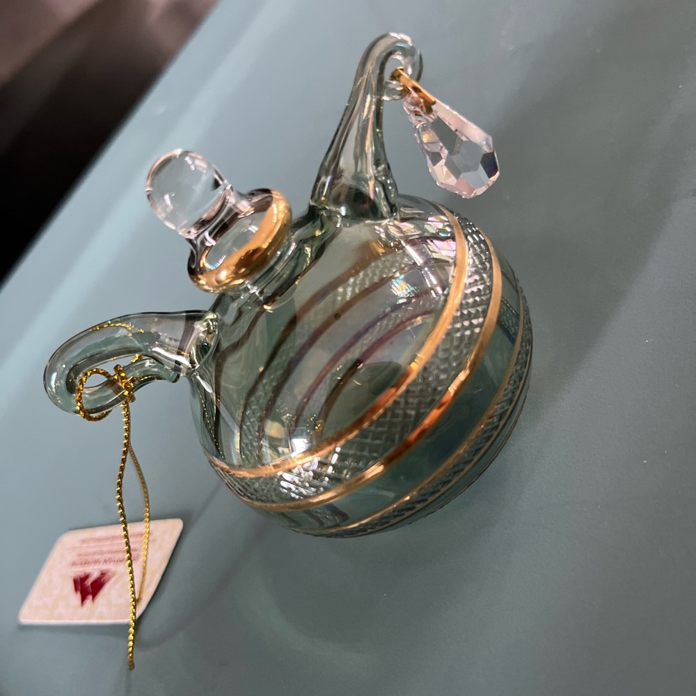 Hand-blown Teapot Egyptian Glass Ornament